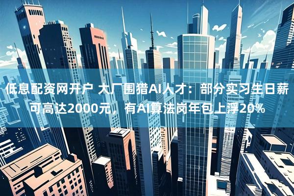 低息配资网开户 大厂围猎AI人才：部分实习生日薪可高达2000元，有AI算法岗年包上浮20%